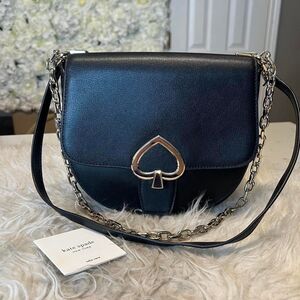 black leather kate spade new